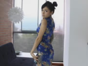 Petite remaja Cina Cheongsam